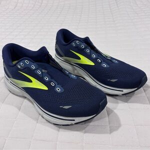 Brooks Men's Ghost 15 Neutral Running Shoe - Peacoat/Nightlife/Grey 11 Medium D